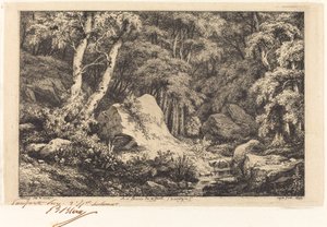 Au ravin de la faille, Auvergne, 1846 von Eugene Bléry