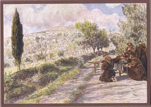 St. Franziskus segnet die Stadt Assisi