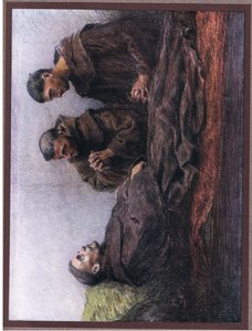 St. Franziskus krank im Bischofspalast von Assisi