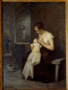 Stillende Frau