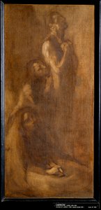 Erinnerung an Lourdes Pilger im Gebet. Gemälde von Eugene Carriere (1849-1906) 1896 von Eugène Carrière