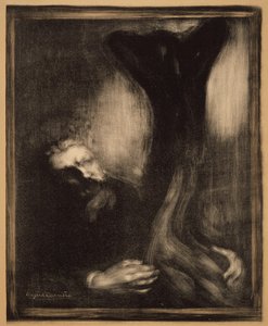 Rodin beim Bildhauen von Eugène Carrière