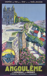 Poster, das Angouleme bewirbt von Eugene Charles Paul Vavasseur