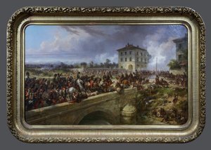 Die Kaiserliche Garde an der Pont de Magenta, 4. Juni 1859 von Eugene Charpentier