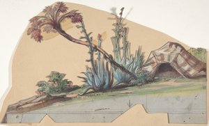 Entwurf für ein Bühnenbild an der Opéra, Paris, 1830-90 von Eugene Ciceri