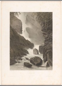 Ansicht des Chède-Wasserfalls