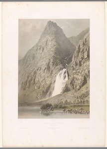Ansicht des Wasserfalls von Pissevache