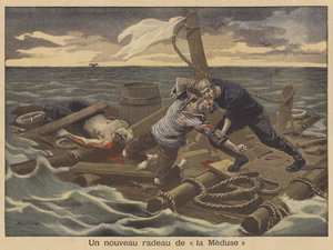 Ein neues Floß der Medusa (Farblithografie)