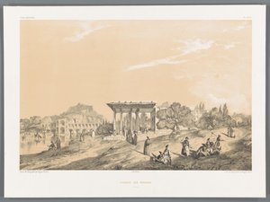 Ansicht eines Gebäudes in Isfahan, Iran (Persische Landschaften)