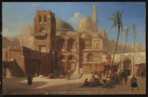 Das Heilige Grab in Jerusalem von Eugene Flandin