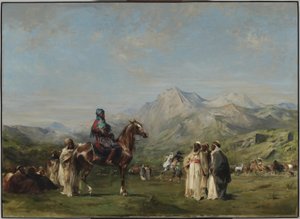 Ein Lager im Atlasgebirge von Eugène Fromentin