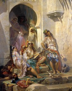 Orientalismus: Frauen von Algier Gemälde von Eugene Giraud (1806-1881) 19. Jahrhundert. Tours, Museum der Schönen Künste von Eugene Giraud