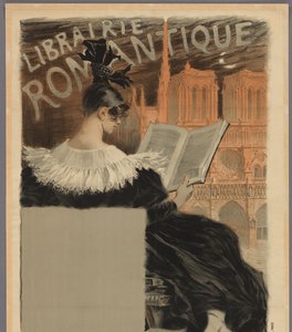 Plakat für die Librairie Romantique von Eugene Grasset