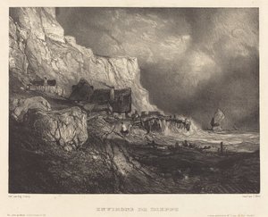 Umgebung von Dieppe von Eugene Isabey