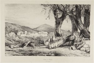 Schlucht von Royat, Auvergne von Eugene Isabey