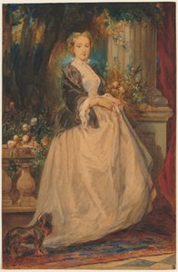 Porträt von Madame Thomas geb. Camille Boucher von Eugene Isabey