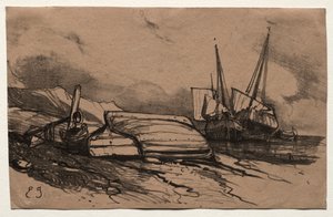 Sechs Marines: Couverture, Une Grève, 1833