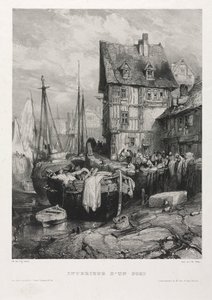 Sechs Marines: Innenansicht eines Hafens, 1833