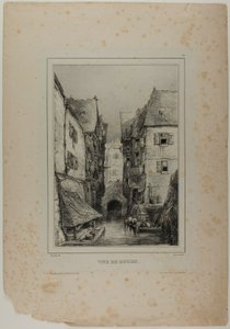Ansicht von Rouen, Tafel drei von Eugene Isabey