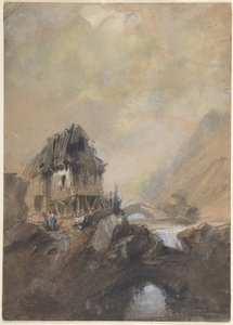Dorf in Dieppe von Eugene Isabey