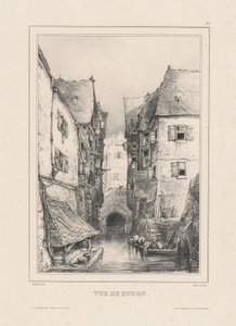 Ansicht von Rouen von Eugene Isabey