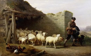 Ein Hirte und seine Herde, 1862