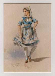 Die Korrigane. Ballett von Charles-Marie Widor, Kostümmodell