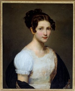 Porträt von Eugenie Pamela Lariviere, Schwester des Malers (1804-1824) von Eugene Lariviere