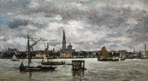 Antwerpen Die Schelde von Eugene Louis Boudin