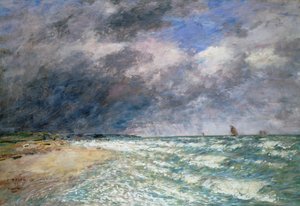 Boote auf der Seine, 1880 von Eugene Louis Boudin