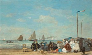 Strandszene in Trouville, 1863
