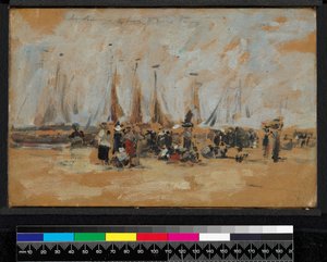 Strandszene, möglicherweise Harfleur, 1888-1895