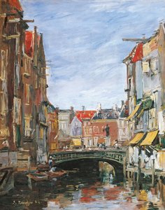 La Place Ary Scheffer, Dordrecht von Eugene Louis Boudin