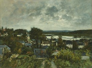 Die Touques bei Deauville, 1883