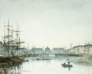 Le Havre, Le Bassin du Commerce, 1894 von Eugene Louis Boudin