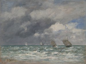 Segelboote in der Nähe von Trouville, ca. 1885-90