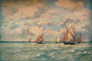 Sortie Des Barques A Trouville, 1895, 1920