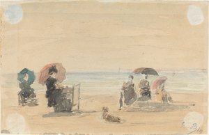 Sonnenschirme, Trouville, 1869