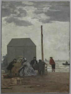 Der Strand von Deauville von Eugene Louis Boudin