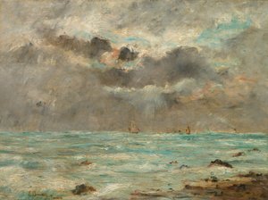 Die Küste bei Trouville, ca. 1865-1900 von Eugene Louis Boudin