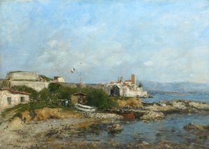 Die Befestigungen von Antibes, Frankreich, 1893 von Eugene Louis Boudin