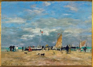 Der Steg von Deauville von Eugene Louis Boudin