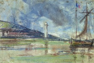 Der Leuchtturm in Honfleur