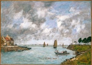 Die Mündung der Somme, St. Valery-sur-Somme, 1891 von Eugene Louis Boudin