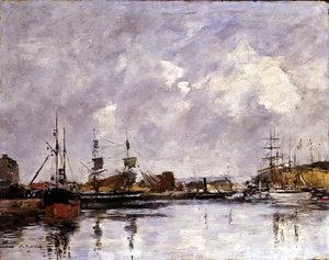 Der Hafen von Dünkirchen von Eugene Louis Boudin