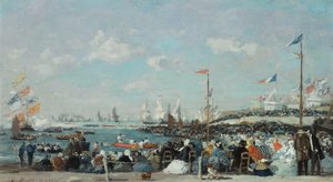 Die Regatta in Le Havre, 1869