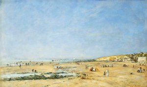 Trouville, Gesamtansicht des Strandes, 1890