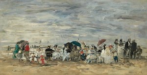Trouville, Strandszene von Eugene Louis Boudin