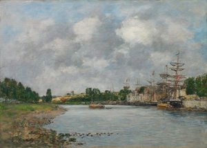 Ansicht des Hafens von Saint-Valéry-sur-Somme, 1891