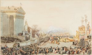 Die Überführung der Asche Napoleons: 15. Dezember 1840 von Eugene Louis Lami